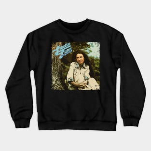 Wine, Women, and Song Embrace Lynn's Timeless Tales on a Tee Crewneck Sweatshirt